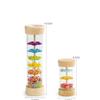 Montessori Rainbow Rain Stick Musical Rattle Sensory Toy for Kids Babies Colorful Hourglass Sound Pipe Gift for Early Learning