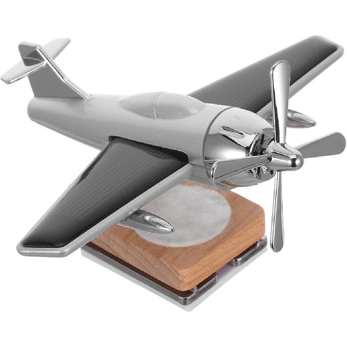 

Mobestech 1pc Airplane Ornaments Solar Helicopter Planes Dashboard Aromatherapy Ornament Xmas Present Airpurifier House Office Desk Accessories 1 Count (Pack of 1) серебряный