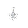 Pear Moonstone Pendant: Sparkling 925 Sterling Silver Lotus Jewelry