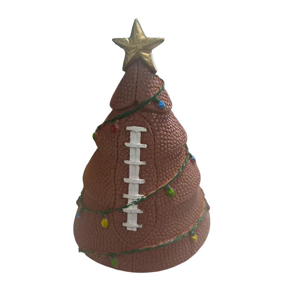 Tisch-Weihnachtsbaum Hochwertiger Weihnachtsbaum Handgefertigte Weihnachtsbaum-Figur im Sportball-Design mit Kunstleder