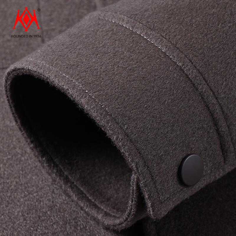 KaiKai Men's 100% Pure Wool Casual Winter Jacket