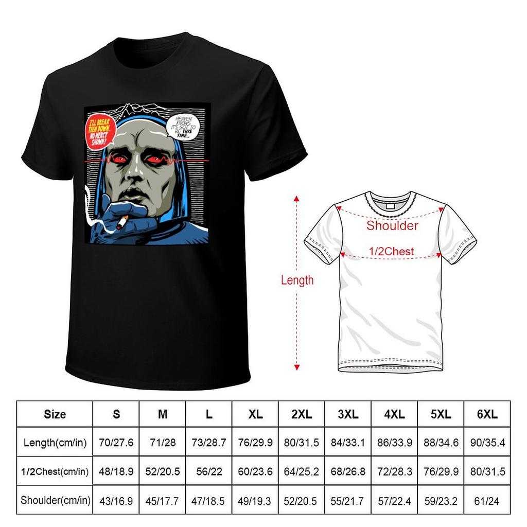 PostPunk Break Down TShirt Short Sleeve Tee Kawaii Clothes Men T Shirt
