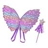 Polyester Children Magic Wand Dress Up Prop Fairy Princess Angel Wings  Gril Boy