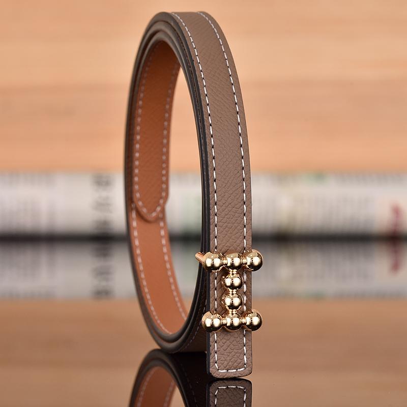 1.3cm Classic Belt Luxury Designer Famous Brand High Quality Leather Hot Women Belts For Dress