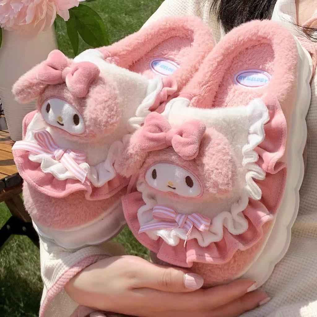 Women's Winter Clown Cotton Slippers - Non-slip, Warm, Cute for Dorm or Outdoors