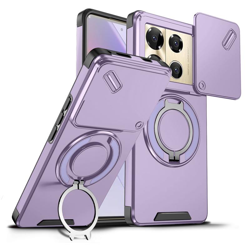 Shockproof Armor Slide Camera Case For infinix Note 40 Pro 5G 4G 50 Pro+4 Plus GT 20 Pro Magnetic Ring Holder Lens Protect Cover