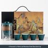 A Thousand Li of Rivers and Mountains Gift Box: Mid-Autumn & Birthday Souvenir Tea Set for Company Events