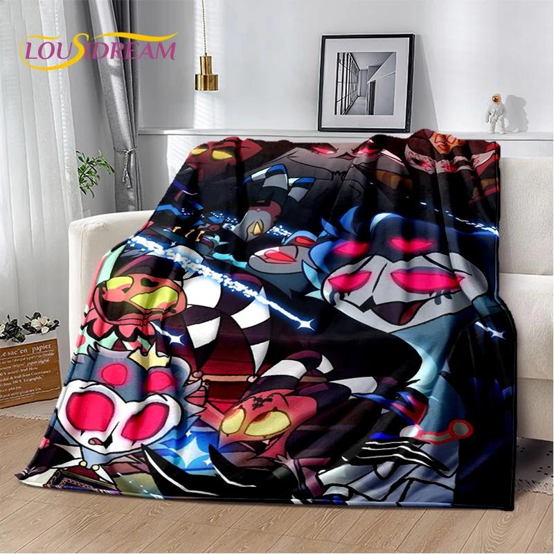 2026 New H-Helluva Boss Blitzo Cartoon Soft Blanket,Soft Throw Blanket for Home Bedroom Bed Sofa Picnic Travel Cover Child Gift
