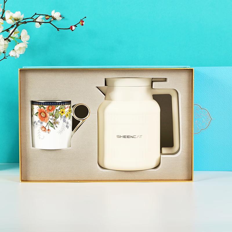 Auratic Floral Mug & Teapot Set