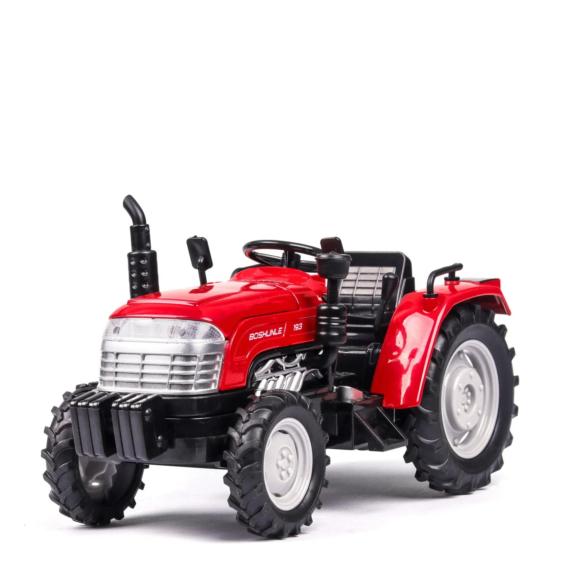 

1:32 Scale Farm Tractor Model Toy Car Alloy Body High Simulation Agricultural Vehicles Models Sound Light Collection Gifts Boys