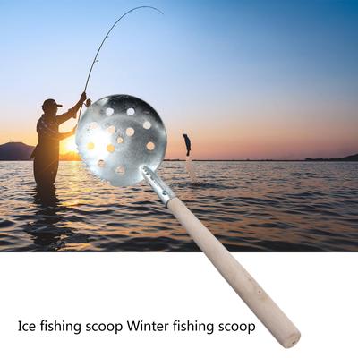 Ice Scoop Winter Ice Fishing Scooper with Long Handle Ice Fishing Skimmer Scoop for Easy Remove Slush Snow Fishing Gear