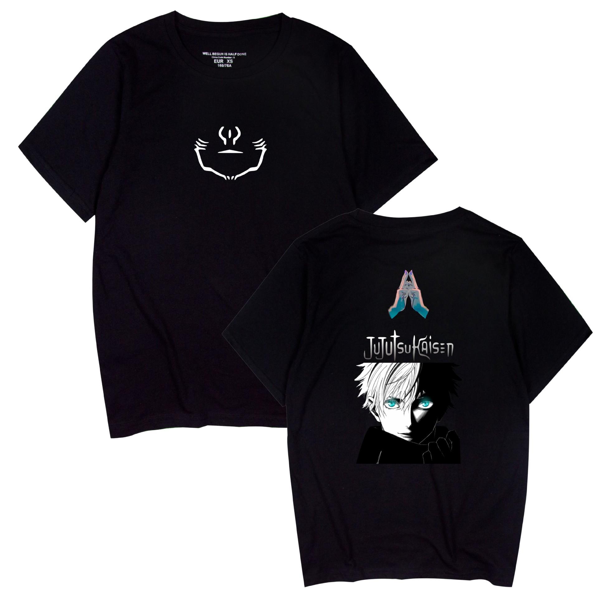 

NEW Jujutsu Kaisen Anime T-shirt for Men Women Summer Kids Tops Tees Kids Tshirts Clothes Streetwear XS чёрный