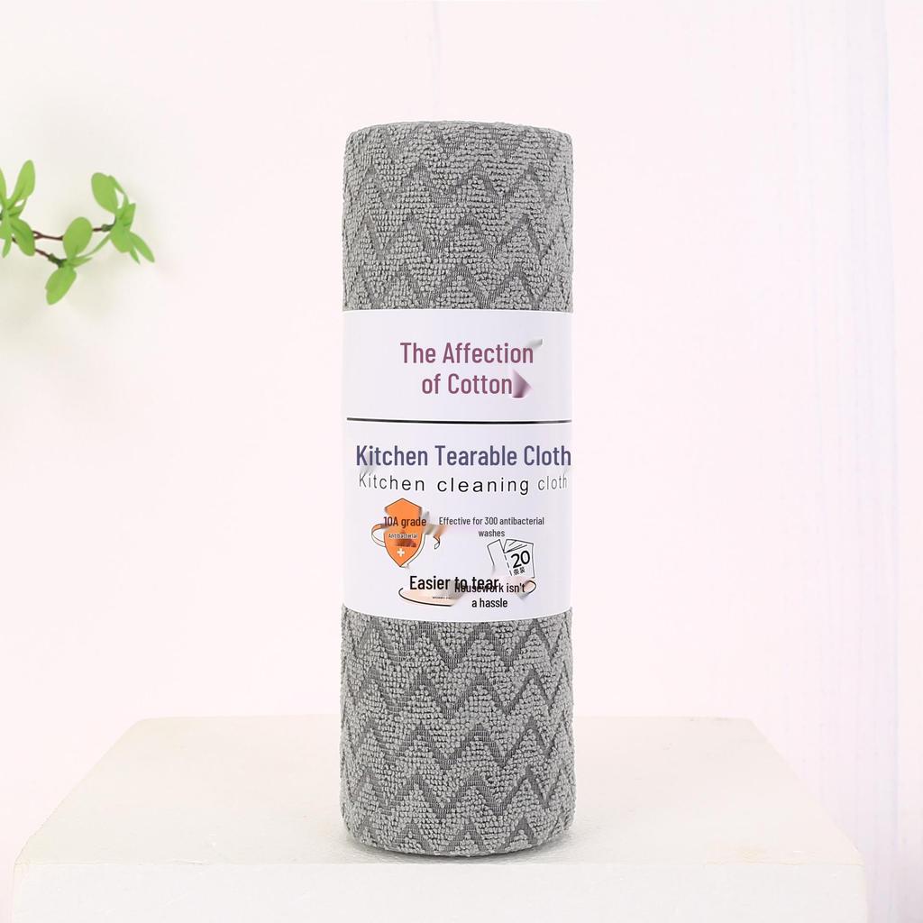 Lazy Person's Kitchen Rag: Tearable, Dual-Use for Wet/Dry Cleaning, Oil-Resistant, Lint-Free, Reusable.