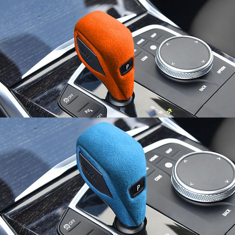 For BMW G20 F40 G28 G23 1 3 4 Series Z4 G29 Made of Alcantara Wrap Gear Shift Knob Cover Trim Car Accessories Made of Alcantara