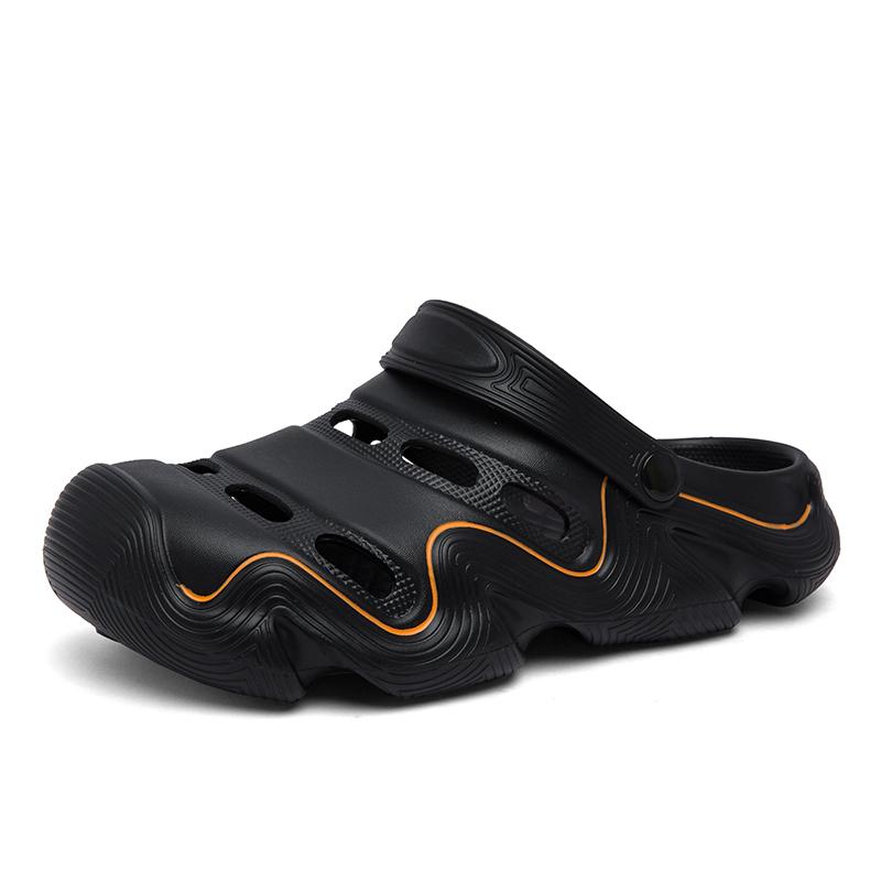 

Мода 2025 Мода Мужские тапочки Новые летние тапочки Уличные пляжные тапочки Классические мягкие мужские садовые тапочки Домашние женские сабо тапочки 40-41 чёрный