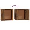 Nightstand Smoked Oak 50x39x47 cm