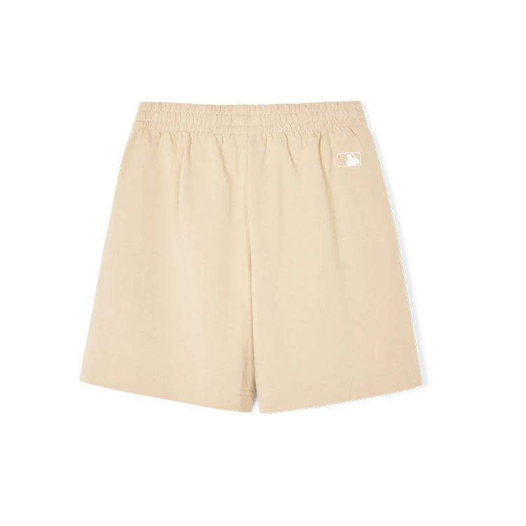 MLB Solid Color Elastic Waist Casual Shorts Unisex Shorts Light-Yellow 3ASPB0143-45BGL