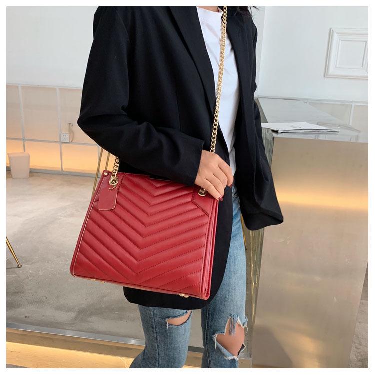 SCIONE Women's Bag 2020 New Wild Shoulder Bag Female Large Capacity Diamond Chain Diagonal Bag