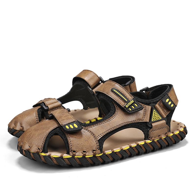 2025 Sandalen Herren Sommer neu Strandschuhe rutschfest Oberbekleidung große Größe Herren lässige coole Hausschuhe