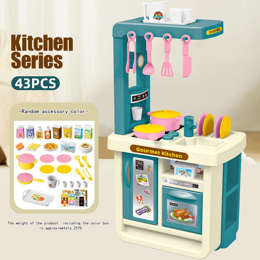 Kid's Play Kitchen Set Cooking Toy for Boys and Girls