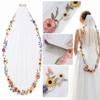 Embroidery Lace Floral Lace Bridal Veil Floral Applique Edge Wedding Veil  Bridal Wear
