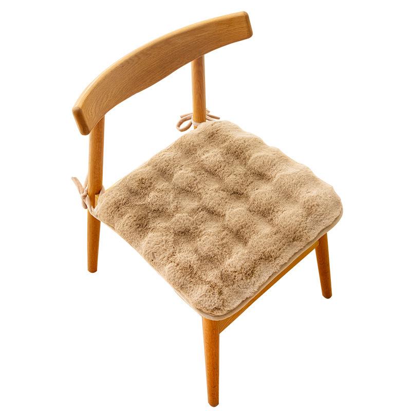 Plush Rabbit Winter Seat Cushion – Thick, Warm, and Comfortable for Long Sitting