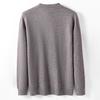 Men's Cashmere Blend Thick Cable Knit Pullover Sweater