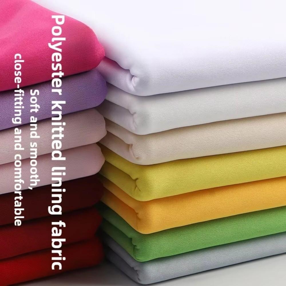 Knitted Lining Fabric 160*100cm Polyester Cloth  For Clothing Bags Wallet Liner