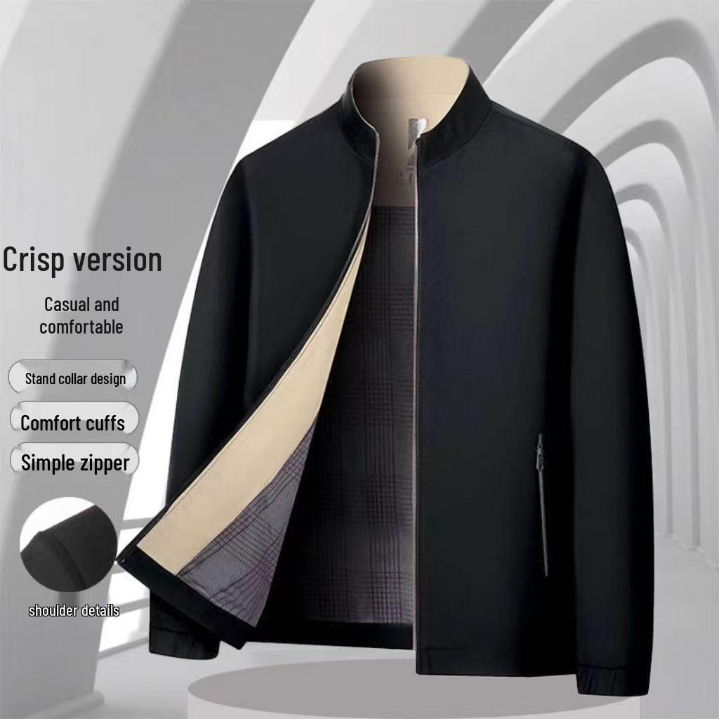 

2025 Men s Thickened Velvet Jacket for Mature & Elderly 170/88A for 80-105kg