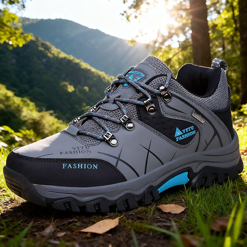  Brand Men's Hiking Shoes Suede Leather Outdoor Shoes Wear-resistant Men Trekking Walking Hunting Tactical Sneakers