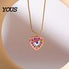 Charming Photo Jewelry Locket Picture Pendant Necklace for Women, Rhinestone Heart/Star Shaped Gift Frame Wife, Girlfriend ,Valentine's Day, Birthday