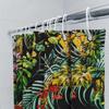 Exotic Floral Shower Curtain Greenery Bright Bloom Decor High-Quality Fabric With Water-Resistant Coating For Bathroom Decoratio