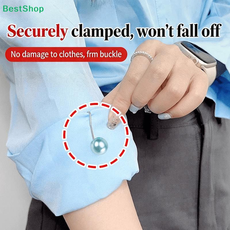 New U-Shaped Pearl Brooch Fixed Straps Anti Slip Scarf Pin DIY Sewing Multi-Purpose Scarf Adjuster Lady Fixed Pins