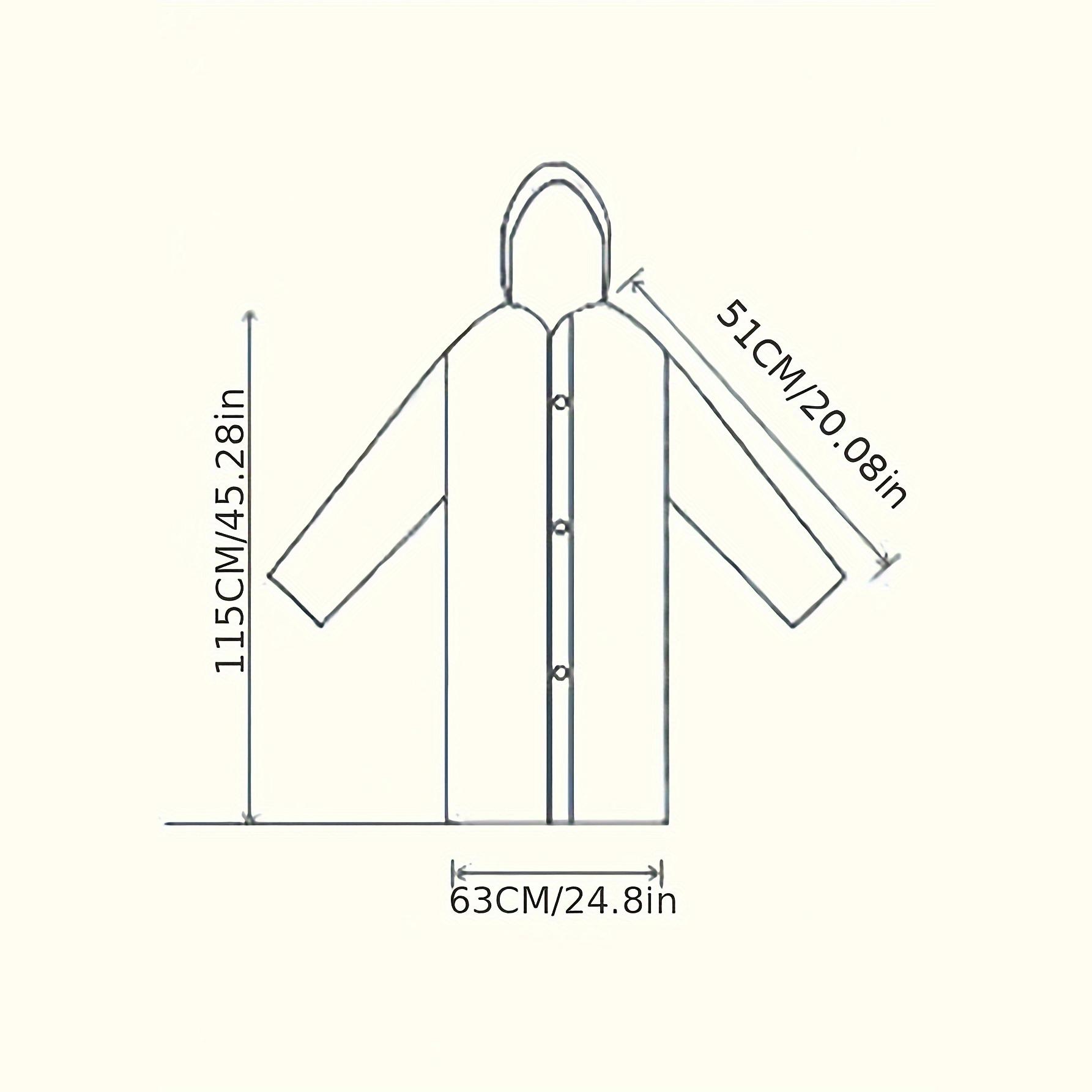 Утолщенная куртка от дождя для взрослых — фото 5