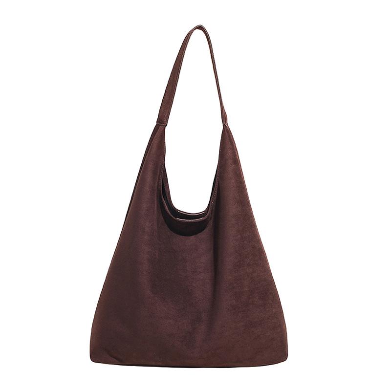 Retro Large Capacity One-Shoulder Underarm Tote Bag - Versatile Women's High-End Fashion Commute Accessory