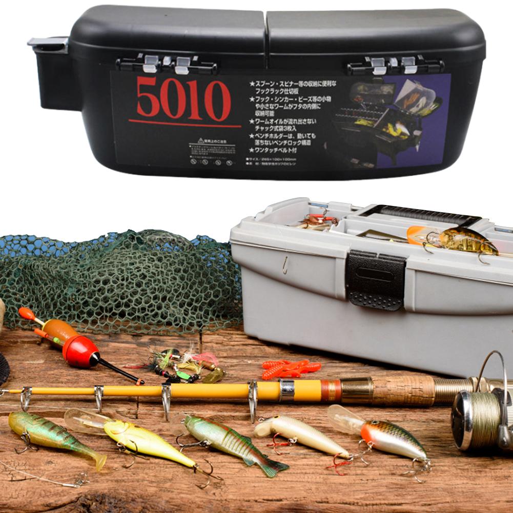 

Portable Fishing Tackle Box with Adjustable Belt Fishing Lures Box Waist Pack Fishing Tackle Organizer Box for Lures Baits Hook Australia
