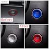 For Hyundai Tucson NX4 & Elantra  - 2025 Car Start Stop Engine Ignition Push Button Cover Trim Silver Red Blue Accessories