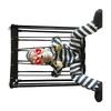 Halloween Scream Skull Cage Prisoner with Automatic Sensors Activation For Haunted Garden Or Indoor Scare Shows