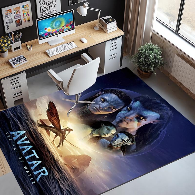 Avatar Pattern Rug, Indoor/Outdoor Mat, for Picnic, Gameroom, Bedroom, Office, Living Room, Home Decor Carpet, Birthday Gift