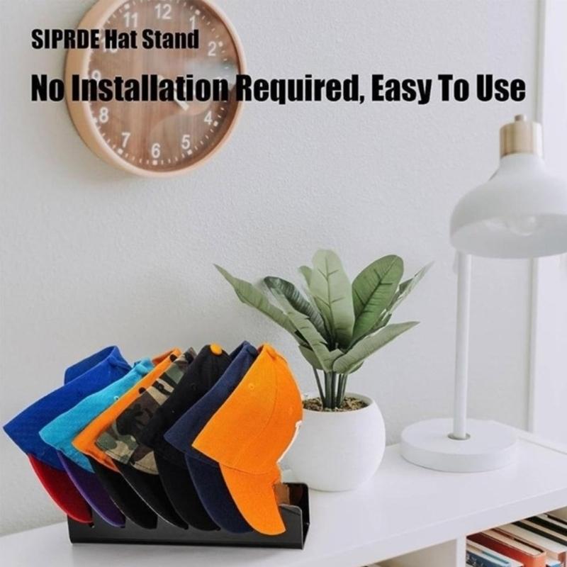 Hat Stand for Baseball Caps Acrylic Hat Organizers Hat Display Rack for Bedroom Closet Dresser Office Home Decorations