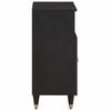 Black Sideboard with Shelf 60 x 33 x 75 cm Solid Mango Wood
