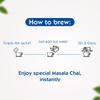 Society One Minute Tea  (24 sachets) x Pack Of 2 Travel Masala Chai 336g Strong Blend With Indian Spices