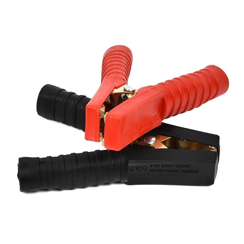 2pcs/Lot 200A Electrical Alligator Car Battery Insulated Clips Clamps Connector 140mm for Electric Projects