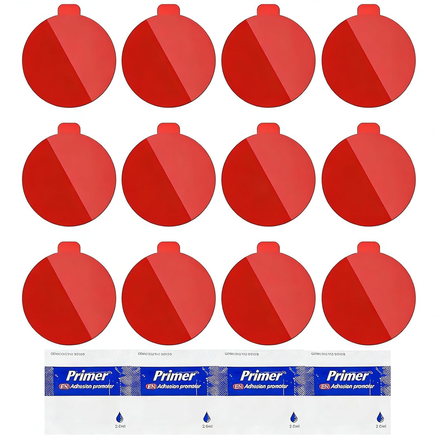 40 шт. Универсальные клейкие adhesive pads VHB, Запасная монтажная лента, Двусторонняя лента повышенной прочности, Идеально подходит для домашнего декора и автомобилей, В комплекте 4 Round 1*1-40pcs