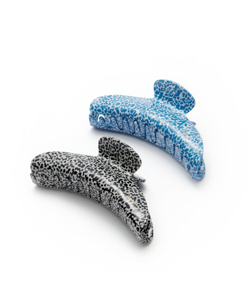 S'Secondo Crescent Hair Claw Clip_Greek Blue