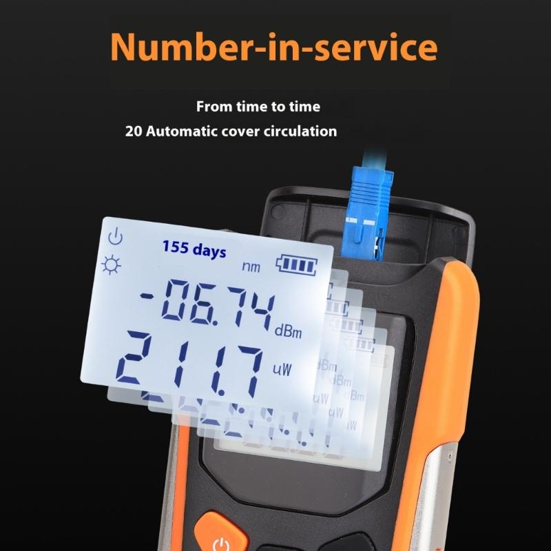 Portable Opticals Power Meter Featuring LED Flashlights And User Calibration For Accurate Attenuation Measurement