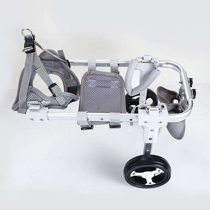 Durable Metal Dog Wheelchair; Adjustable Mobility Support for Back Legs and Weakened Front Limbs