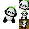 Cute Iron Head Bamboo-breaking Panda Plush Toy Animal Zoo Gift Stuffed Animal Birthday Present Panda Doll Characters)
