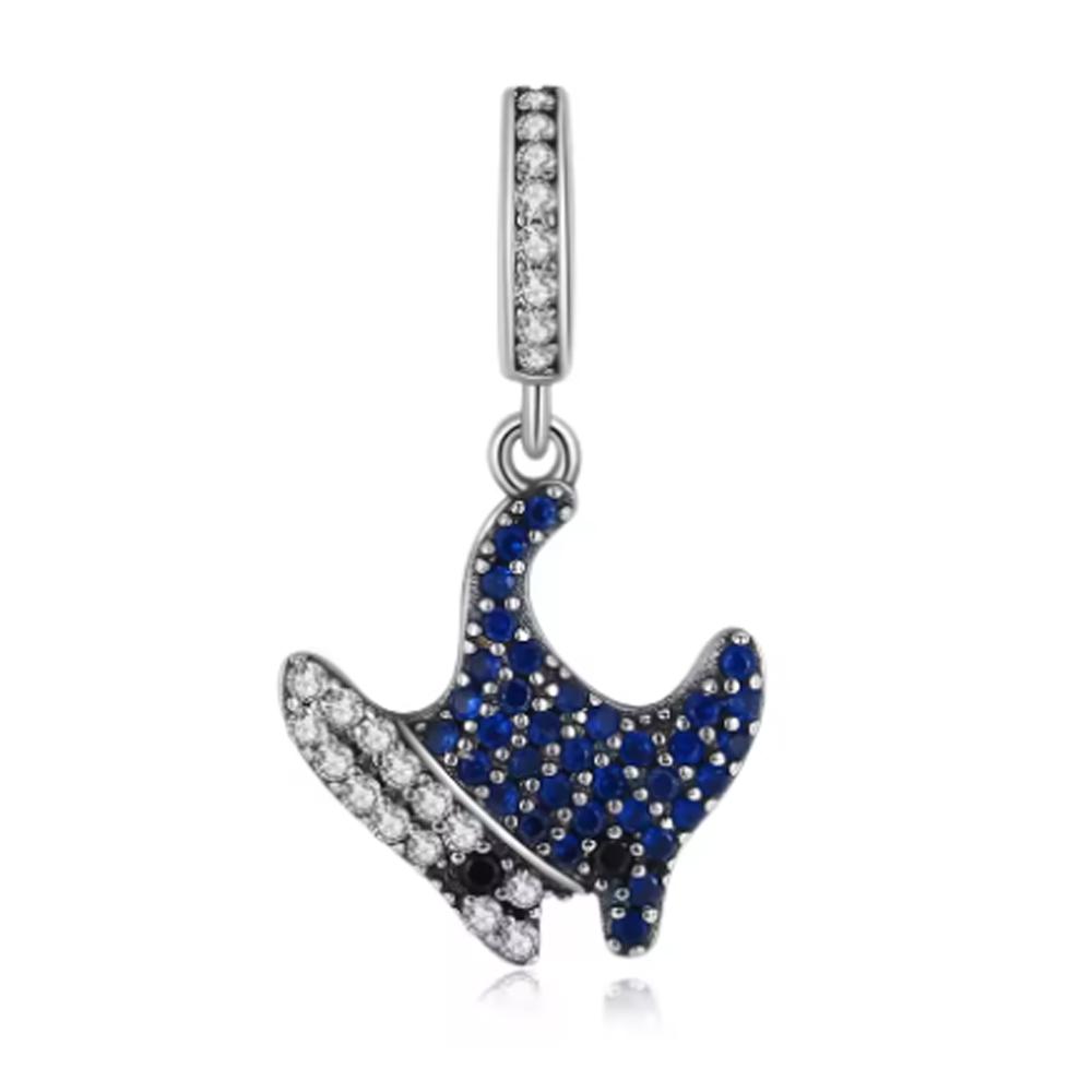 925 Silver Ocean Marine Life Charms Octopus Turtle Fish Whale Mermaid Seahorse Beads DIY Jewelry Making Supplies for Necklace Bracelet