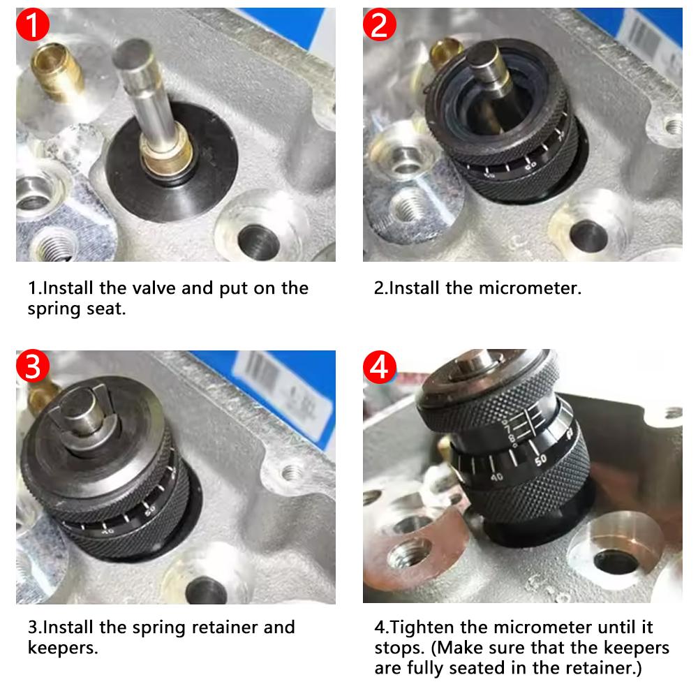 4929 Valve Spring Height Micrometer Measurer Measure Tool Valve Spring Height Caliper For Most V8 Engines